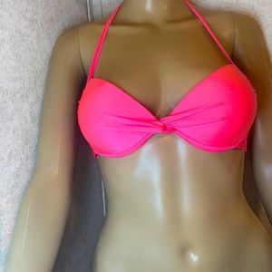 NEON PINK BIKINI TOP